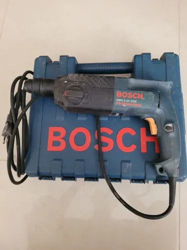 MARTELETE PERFURADOR BOSCH GBH 2-24 DSE PROFESSIONAL 127 Volts 680 Watts REVISADA COM MALA