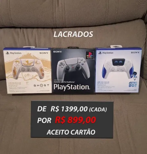 [LACRADO] Dualsense Edição Limitada 30 anos, Ghost of Yotei, Astro Bot (Até 3x)