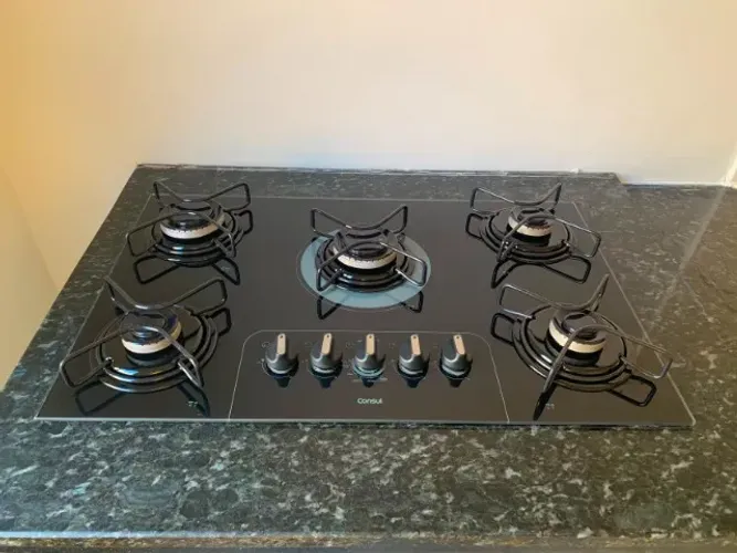 Fogão Cooktop Consul 5 Bocas com Pedra de Mármore