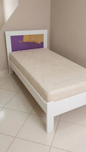 Cama de Solteiro Madeira + Colchão Super Confortável Molas Ensacadas