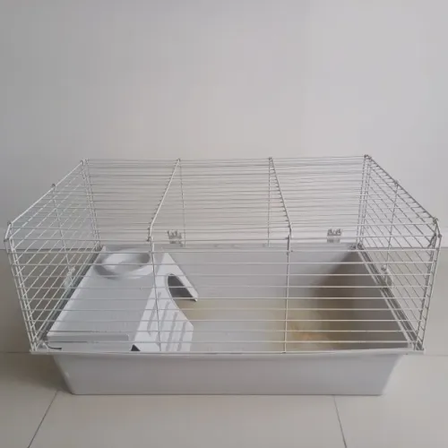 Gaiola para roedores cor branca/cinza marca Ferplast tam. G