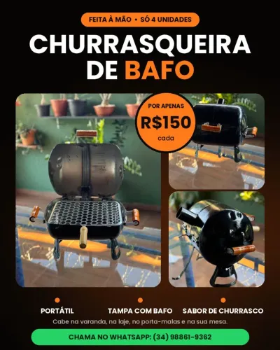 Churrasqueira mini bafo