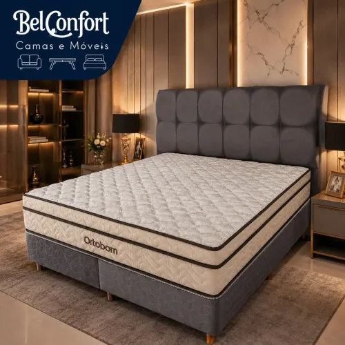Cama Queen linha Premium Ortobom