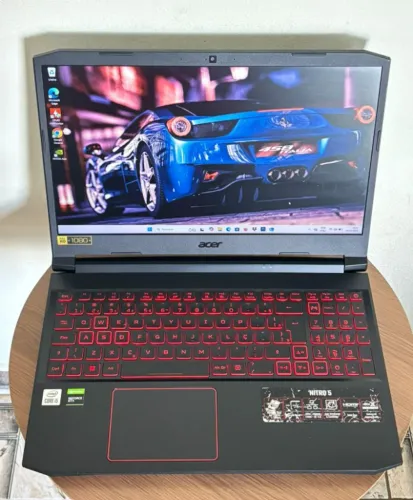 Notebook Acer Nitro 5 gamer - i5 de 10 geração - 16gb de ram - SSD de 512gb - GTX1650