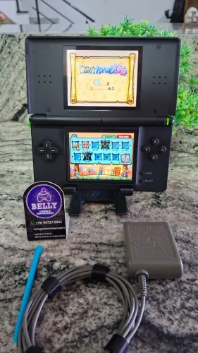 NINTENDO DS LITE BLACK DESBLOQUEADO COM JOGOS
