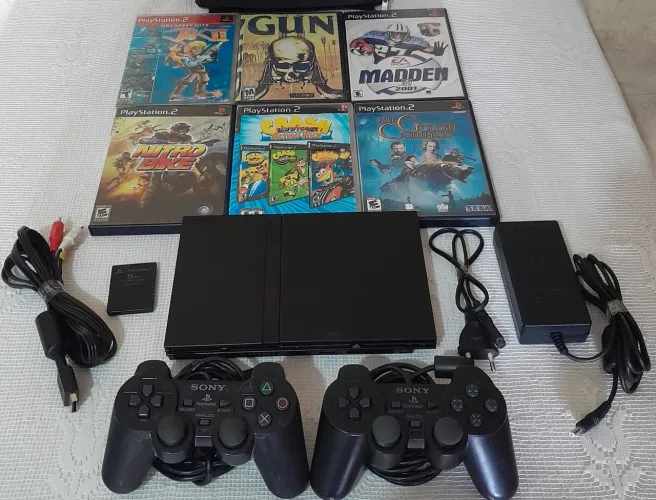Ps2 original completo semi novo Com jogos!!