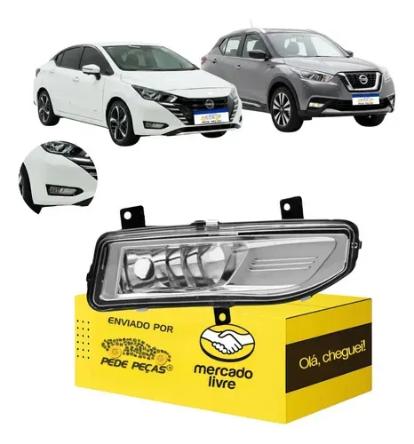 Farol Milha Auxiliar Kicks 2017 18 A 2021 Versa 22 A 2026 Ld Cristal