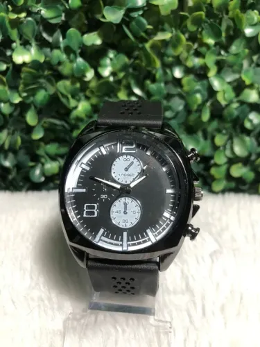 RELÓGIO MASCULINO MINIMALISTA VISOR PRETO