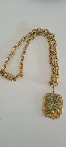 CORRENTE COM PINGENTE (MOEDA ANTIGA)