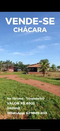Vende-se chácara em trindade Go , chácara com fácil acesso,WhatsApp * 