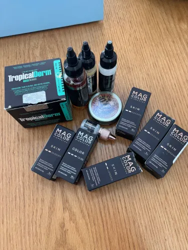 Kit 10 tintas para micropigmentação lacradas