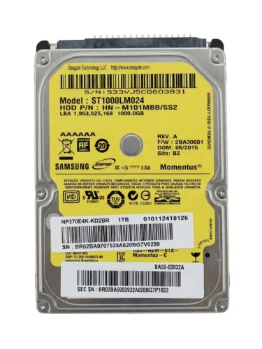 HD Notebook 1TB Samsung ST1000LM024
