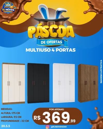Multiuso 4 portas (Pague na entrega)