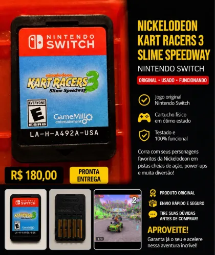 Nintendo Switch Jogos Kart Racers 3: Slime Speedway 
