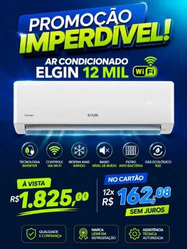PROMOÇÃO EM AR CONDICIONADO ELGIN