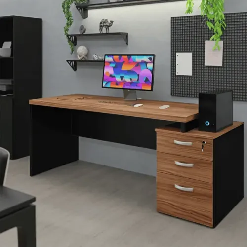 Mesa Diretiva com gaveteiro luxo 1,70x0,70