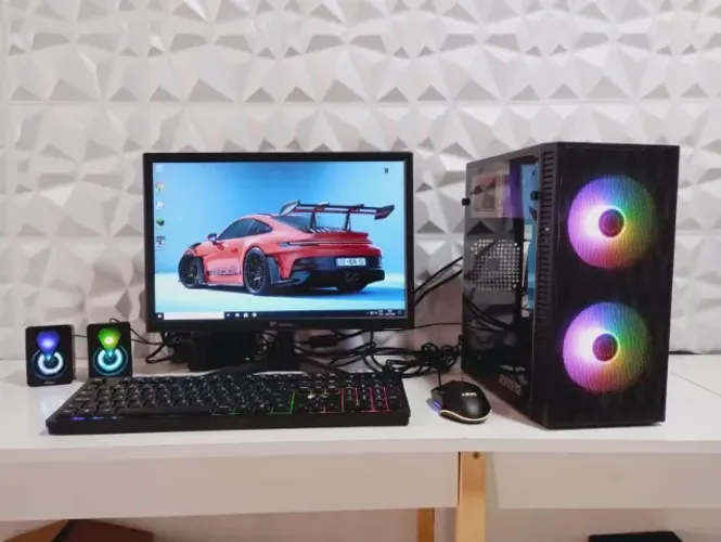 Pc Gamer Completo com Jogos, RGB, Parcelo Cartão, Entrego, Chama que da negócio