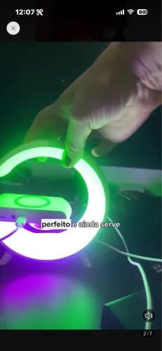 Caixa som Bluetooth/luminária/carregador indução/radio FM/dispertador/LEDs RGB
