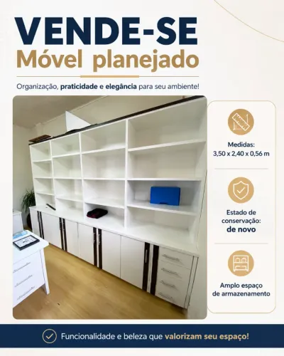 ESTANTE - ARMÁRIO - MÓVEL PLANEJADO - estado de novo