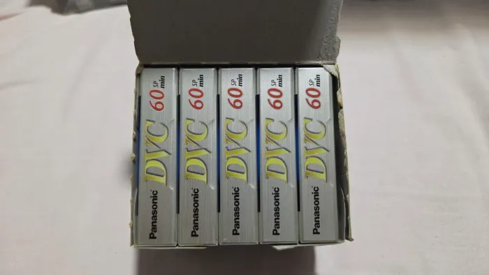 Caixa Lote 5 Fitas Mini DV Panasonic DVC 60 Min SP Lacradas Japão