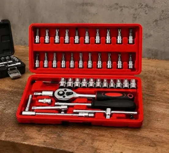 KIT 46 FERRAMENTAS MULTIUSO - COMPLETO PARA CASA, CARRO E OFICINA