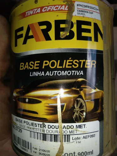 Tinta dourado metalico