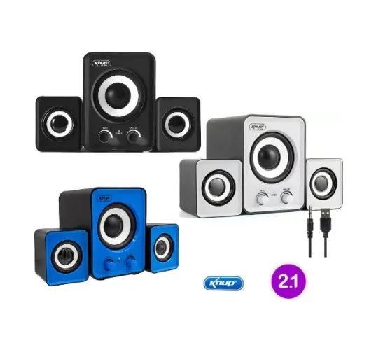Mini Amplificador de Som Subwoofer 2.1 Knup Kp-7023