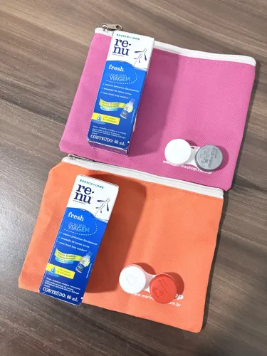 kit 2 renu + 2 necessarie + 2 estojo de lente 