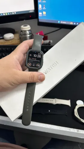 Apple Watch Series 7 45mm - Caixa + Carregador + 5 Pulseiras + Capas (Kit Completo)