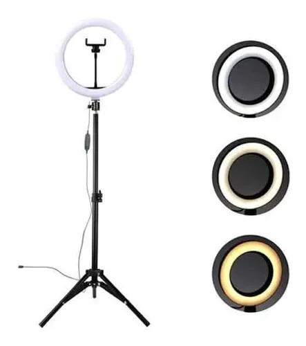 Ring light 10 polegadas com tripé