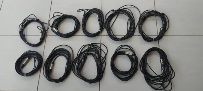 Cabo microfone Neutrix 10 unidades