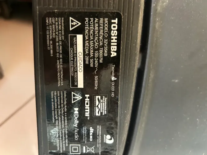Tv Toshiba (retirada de peças)