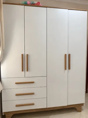 Guarda-Roupa Infantil Yescasa 100% MDF - 4 Portas e 3 Gavetas
