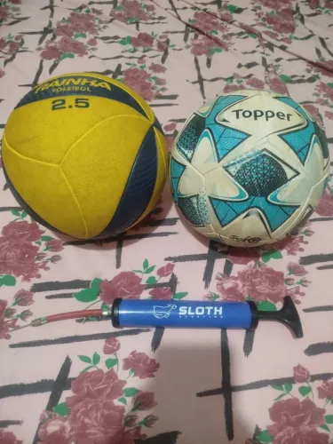 Kit 2 bolas + bomba de ar