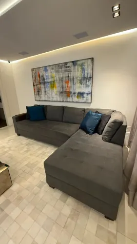 Sofá modular com chaise
