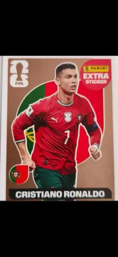 Figurinha Cristiano Ronaldo Bronze