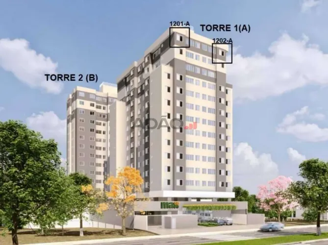 FLAT no MAX BURITI - VILA ROSA Flat com 1 Quarto(s) e 1 banheiro(s) à Venda, 31.17 por R$