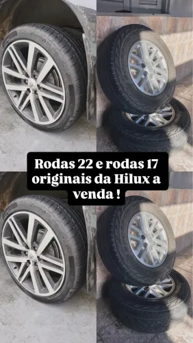 Rodas 22 e 17 originais da Hilux 
