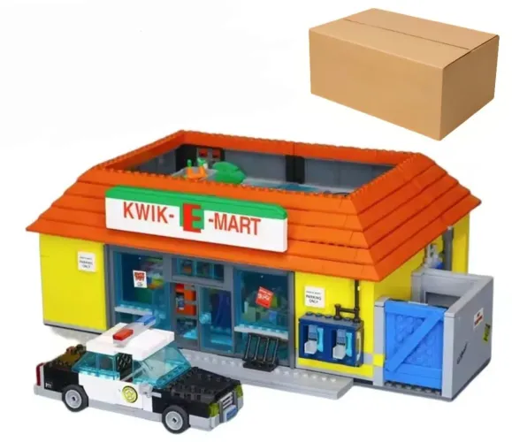 BLOCOS DE MONTAR KWIK-E-MART SIMPSONS 2179 PEÇAS MODELO 71016 MARCA MEGA TIPO LEGO 