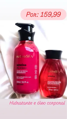 Kit Óleo e Hidratante- Nativa Spa