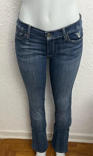 Calça 7 For All Mankind Tamanho 38 Straight Leg Bom Estado