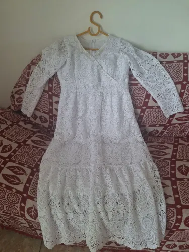 Vestido Branco de Renda Feminino - Elegante e Delicado