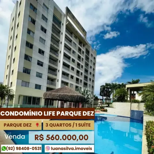LIFE PARQUE DEZ - Imóvel para venda com 3 quartos em Parque 10 de Novembro - Manaus - AM