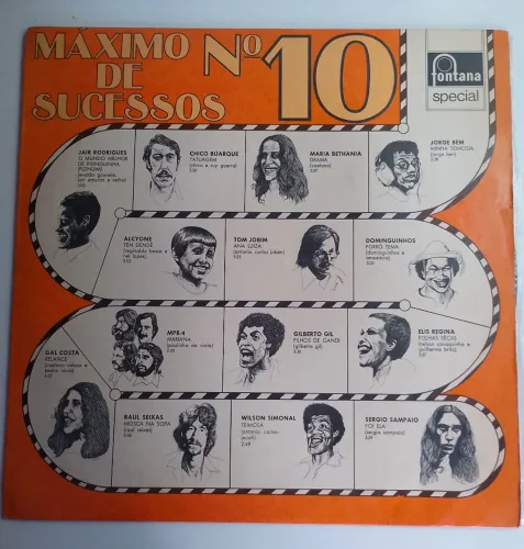 Máximo de Sucessos n°10 1974 LP vinil Coletânea 