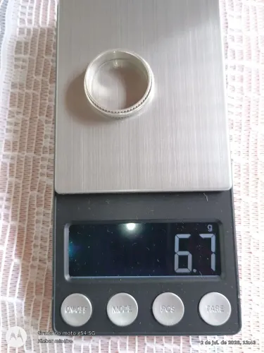 Anel de prata aro 33 giratório