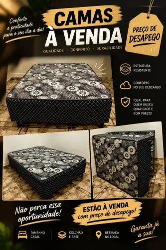 Cama Box de Casal com preço de desapego