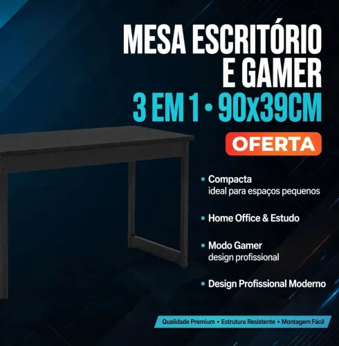 Mesa escritório estudo gamer