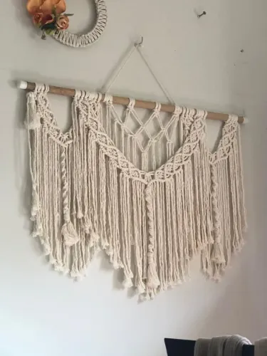 Painel em macramé 
