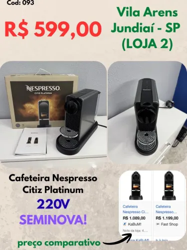 Cafeteira Nespresso Citiz Platinum