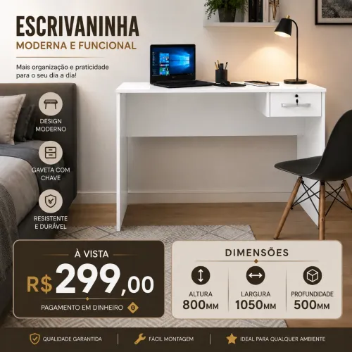 Escrivaninha Nova a pronta entrega